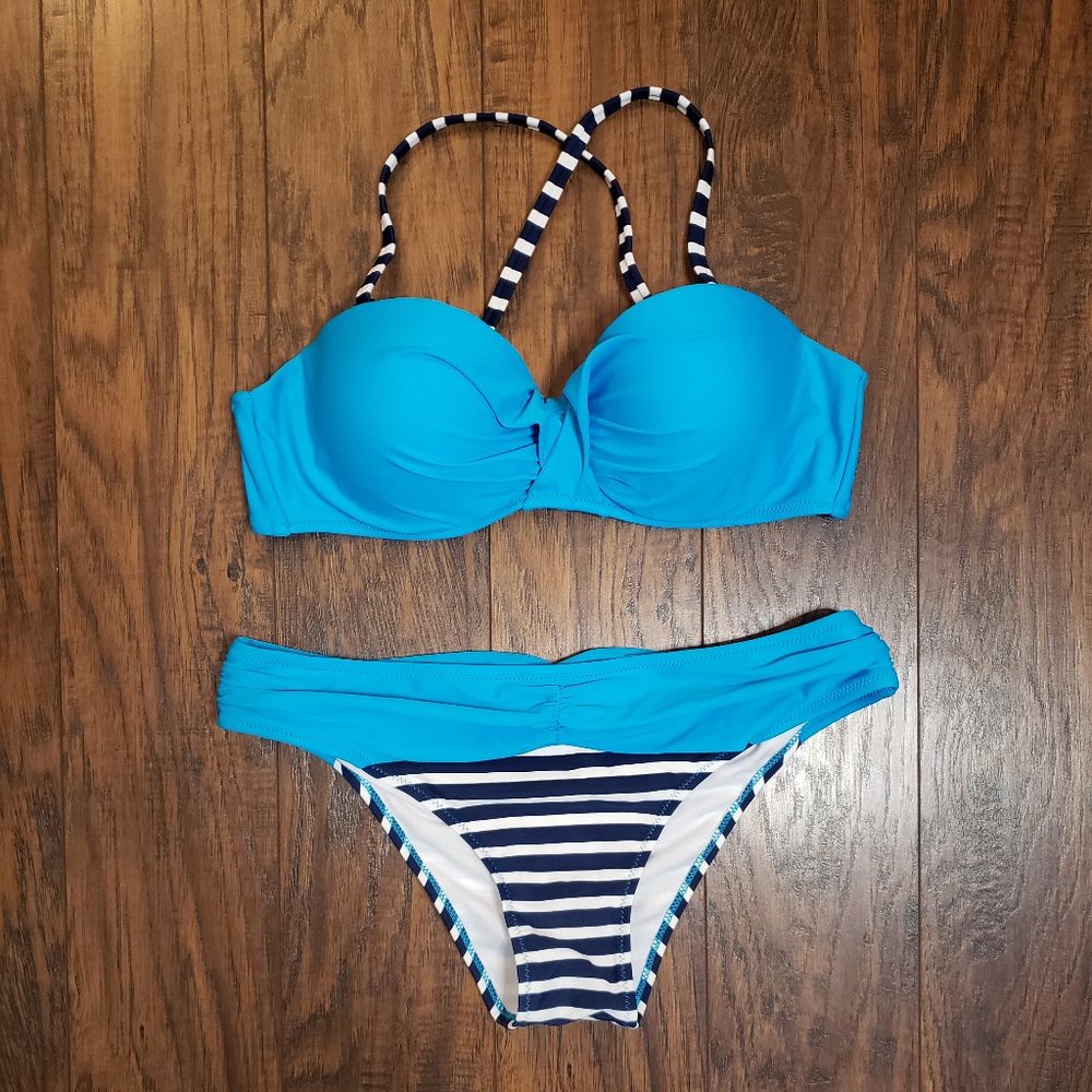 Blue bikini